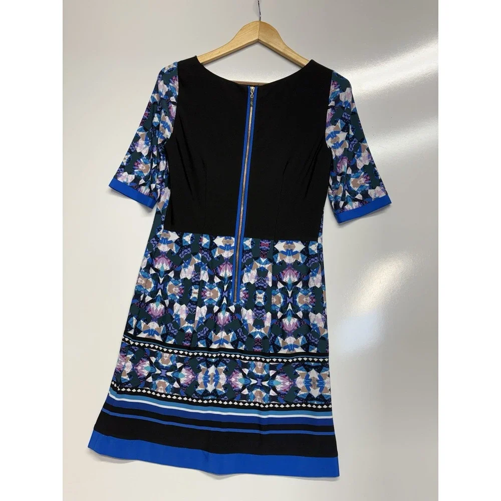 Eliza‎ J. Women Blue Shift Dress Size 8 Stretchy Party Cocktail